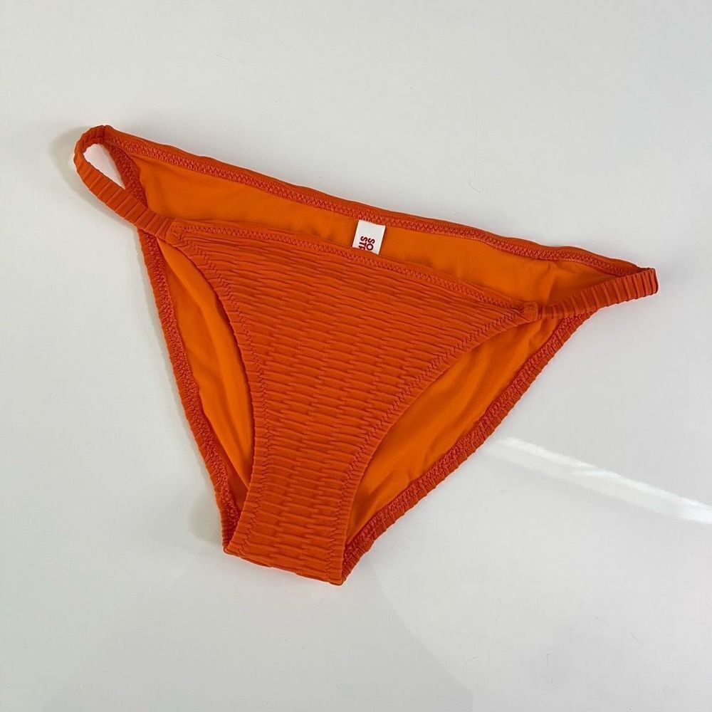 Solid & Striped The Morgan Bikini Bottom in Pumpkin - Picture 7 of 7